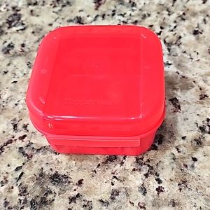 Tupperware Red Square Food Storage Container